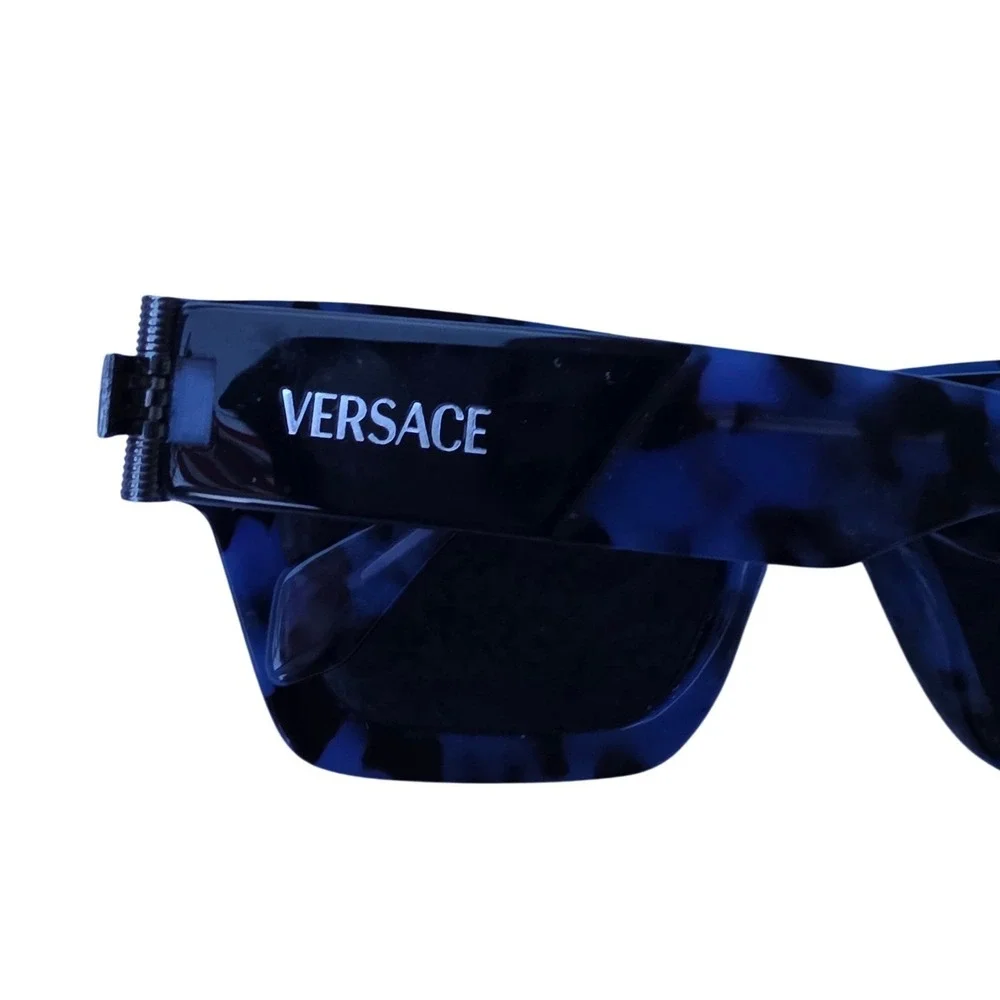 Versace 4464 Frames‎ Blue Tortoise Rectangular Medusa Logo Italy 5458/87 55mm